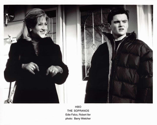Edie Falco HBO's THE SOPRANOS Robert Iler original 10x8 press photo 2001