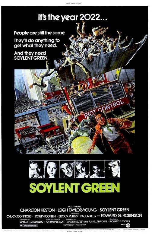 Charlton Heston SOYLENT GREEN movie poster 11x17