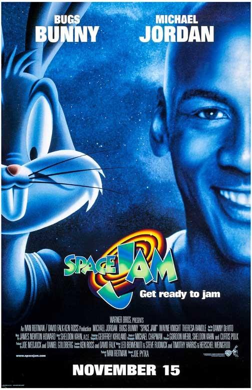 Bugs Bunny SPACE JAM Michael Jordan movie poster 11x17