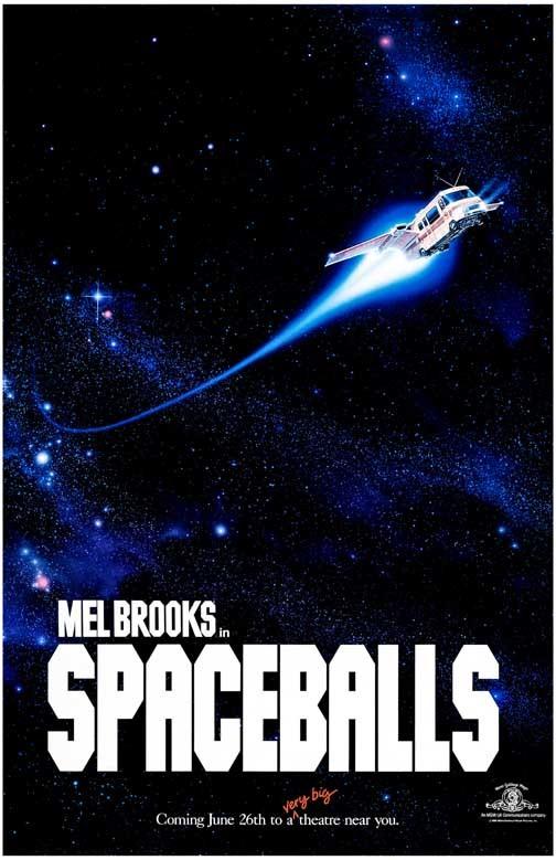 Rick Moranis SPACEBALLS John Candy advance movie poster 11x17 Mel Brooks