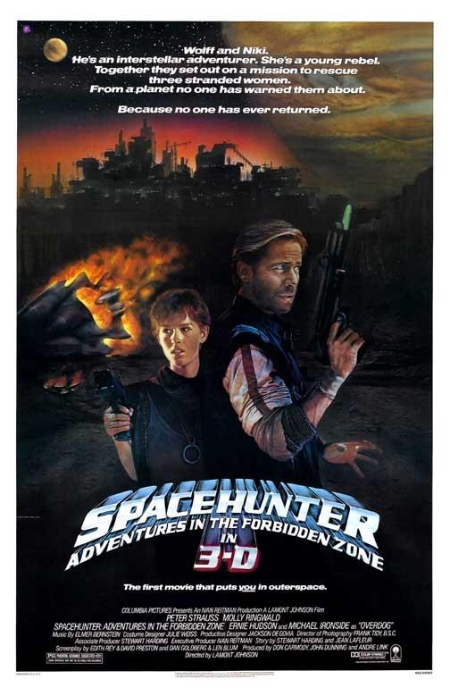 Peter Strauss SPACEHUNTER ADVENTURES IN THE FORBIDDEN ZONE movie poster 11x17