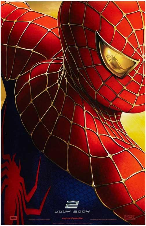 Tobey Maguire SPIDER-MAN 2 Alfred Molina advance movie poster 11x17 Sam Raimi