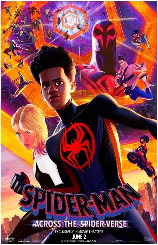 SPIDER-MAN ACROSS THE SPIDER-VERSE cast Miles Morales movie poster 11x17