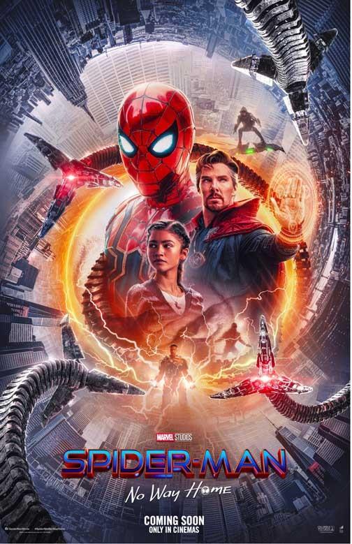 Tom Holland SPIDER-MAN NO WAY HOME cast advance movie poster 11x17