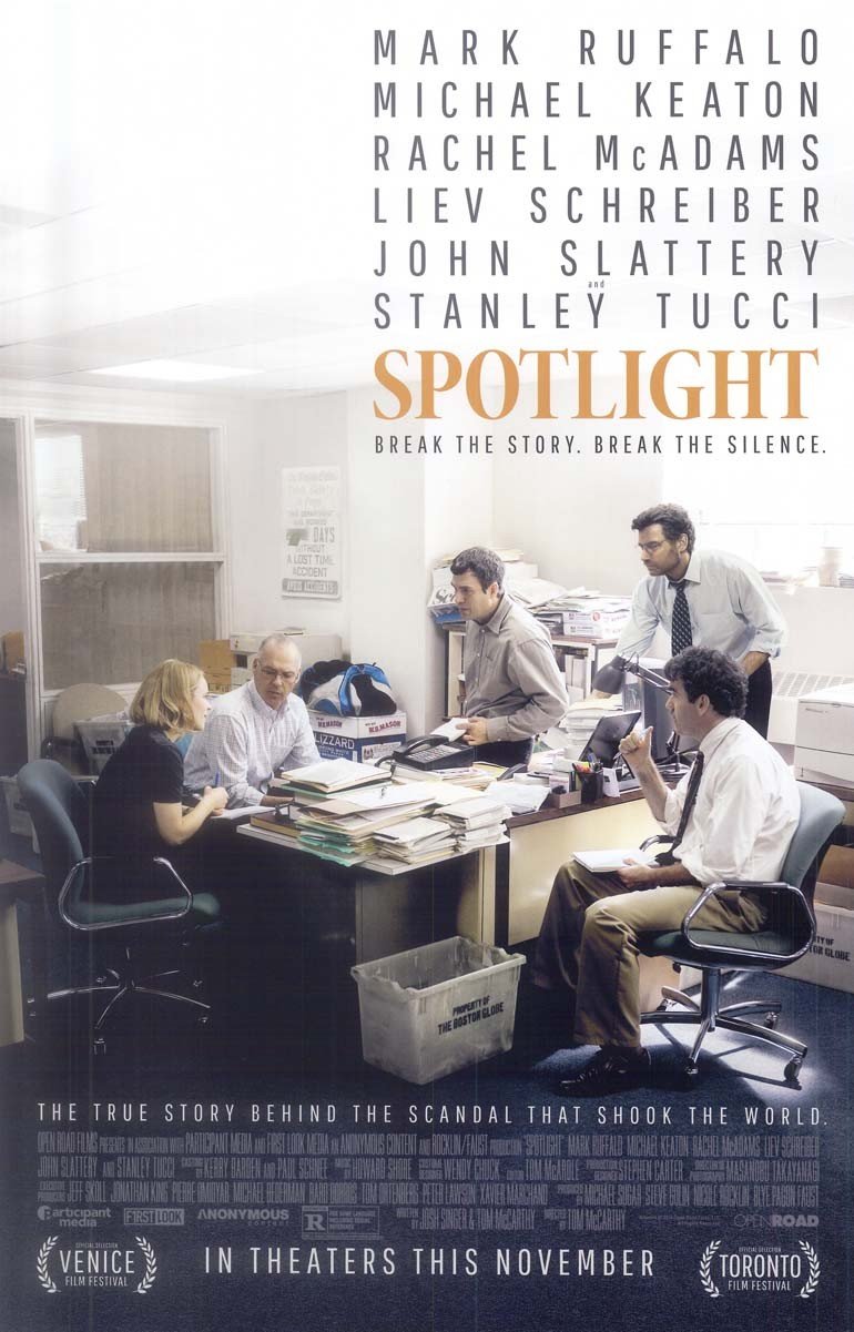 Michael Keaton SPOTLIGHT Rachel McAdams original studio movie poster 11x17