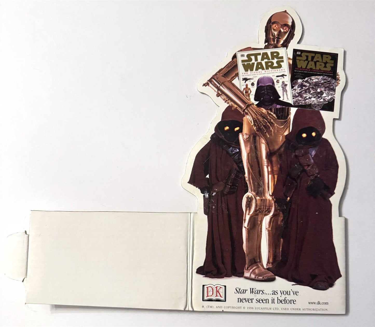 DK Books STAR WARS Cross Sections C-3PO Jawas store display counter standee