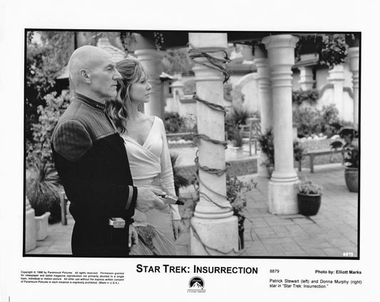 Patrick Stewart STAR TREK INSURRECTION Donna Murphy original 10x8 press photo