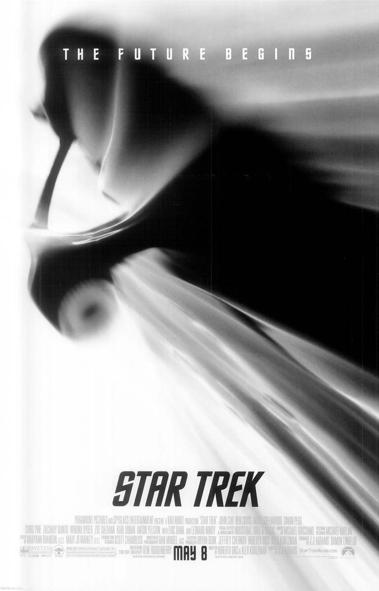 Chris Pine STAR TREK Zachary Quinto original studio movie poster 11x17