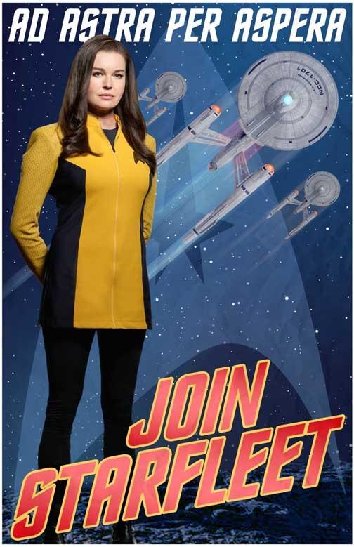 Romijn STAR TREK STRANGE NEW WORLDS 'Ad Astra Per Aspera' poster 11x17