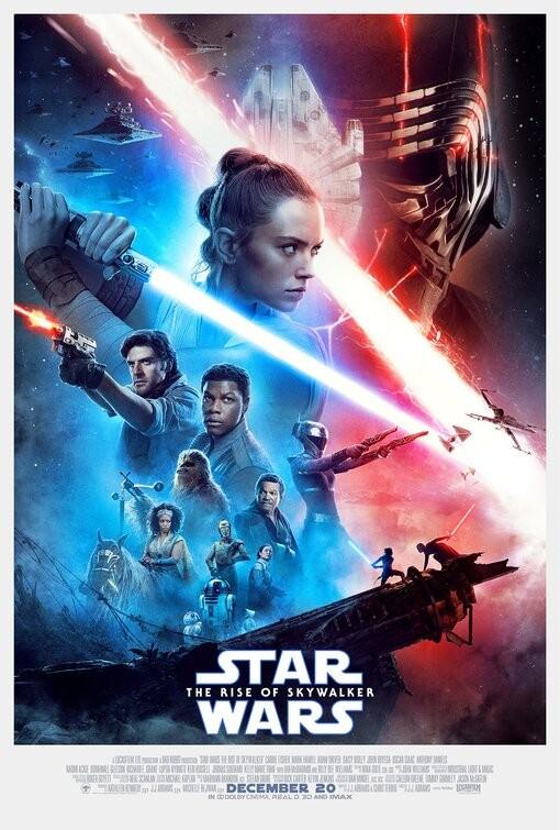Daisy Ridley Star Wars RISE OF SKYWALKER original 27x40 DS movie poster