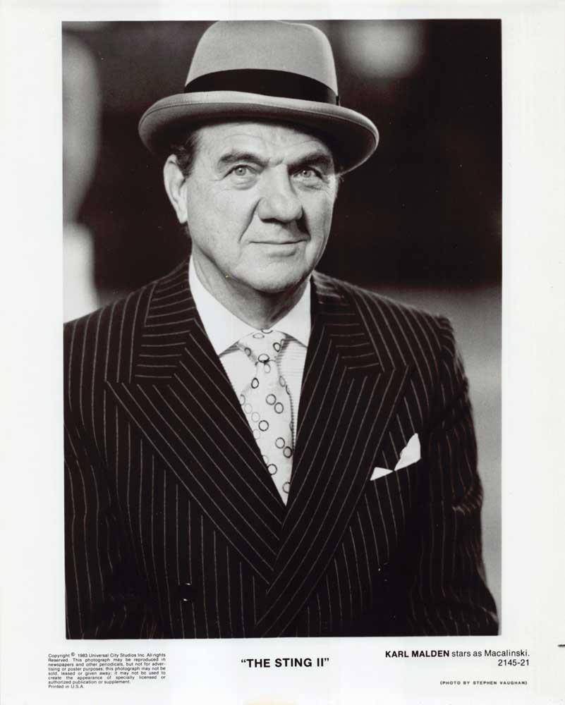 Karl Malden STING 2 original 8x10 press photo 1983