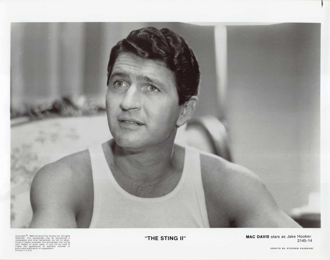 Mac Davis STING 2 original 10x8 press photo 1983