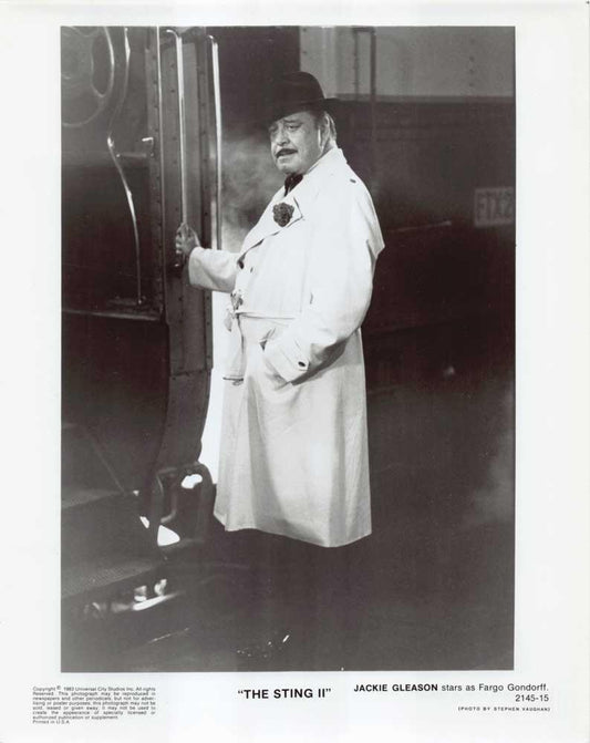 Jackie Gleason STING 2 original 8x10 press photo 1983