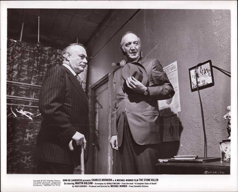 Martin Balsam THE STONE KILLER original 10x8 press photo 1973
