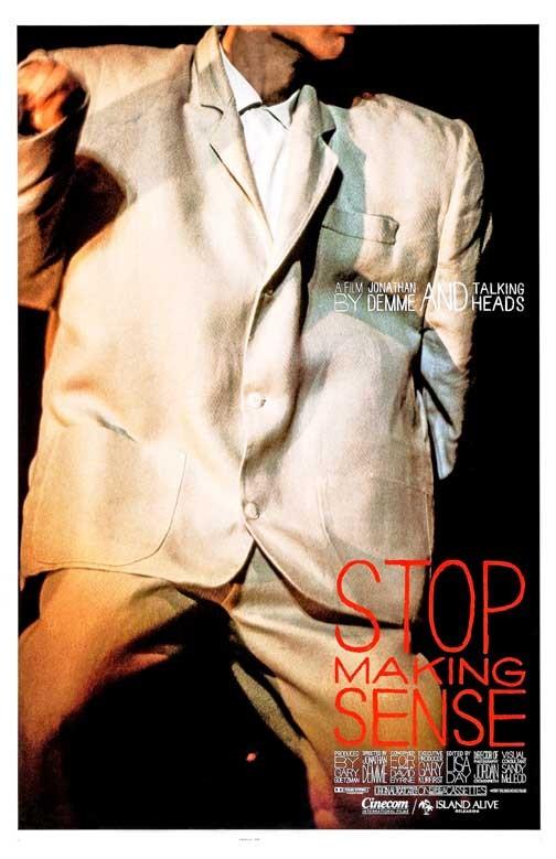 Talking Heads STOP MAKING SENSE movie poster 11x17 Jonathan Demme