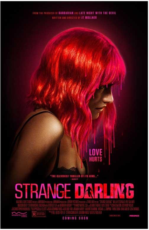 Willa Fitzgerald STRANGE DARLING advance movie poster 11x17