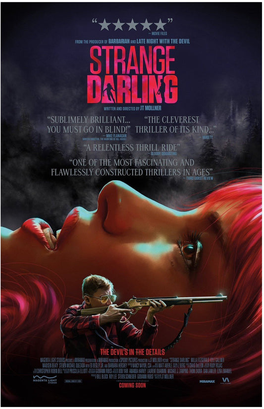 Willa Fitzgerald STRANGE DARLING advance 'B' movie poster 11x17