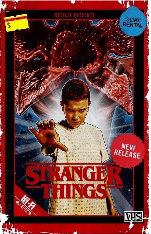 Millie Bobby Brown STRANGER THINGS mock VHS movie poster 11x17