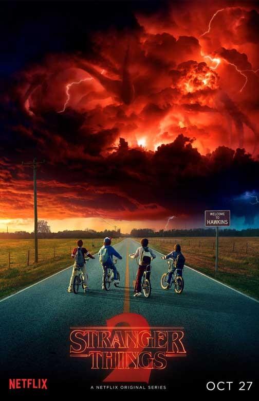 Millie Bobby Brown STRANGER THINGS bikes movie poster 11x17 S2