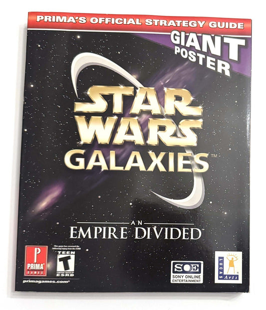Prima STAR WARS GALAXIES AN EMPIRE DIVIDED Strategy Guide LucasArts