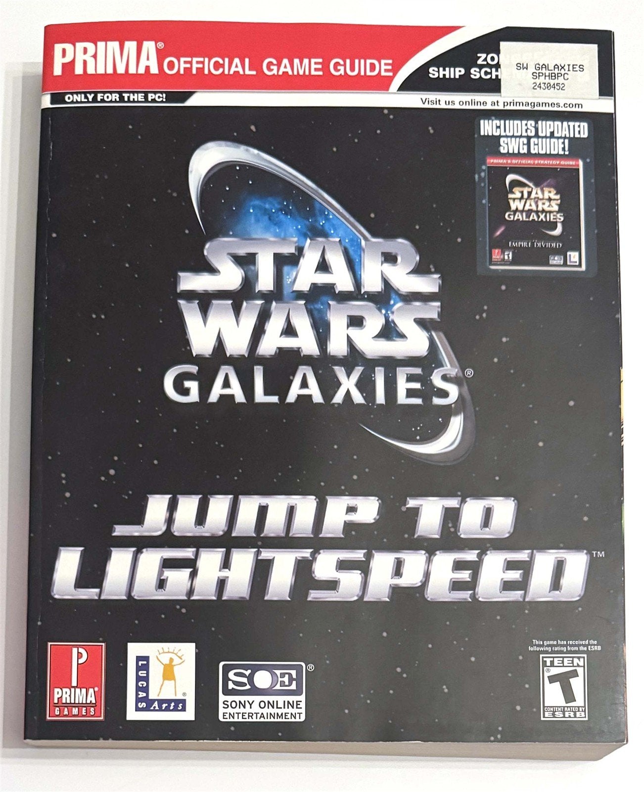 Prima STAR WARS GALAXIES JUMP TO LIGHTSPEED Game Guide LucasArts