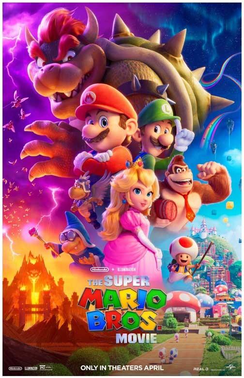 Illumination THE SUPER MARIO BROS MOVIE cast movie poster 11x17