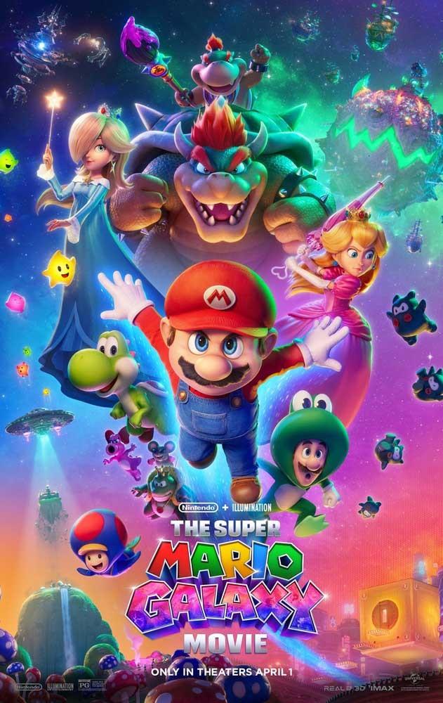 Chris Pratt SUPER MARIO GALAXY MOVIE cast movie poster 11x17