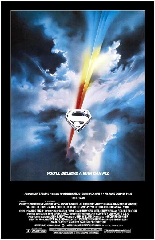 Christopher Reeve SUPERMAN Gene Hackman Margot Kidder movie poster 11x17