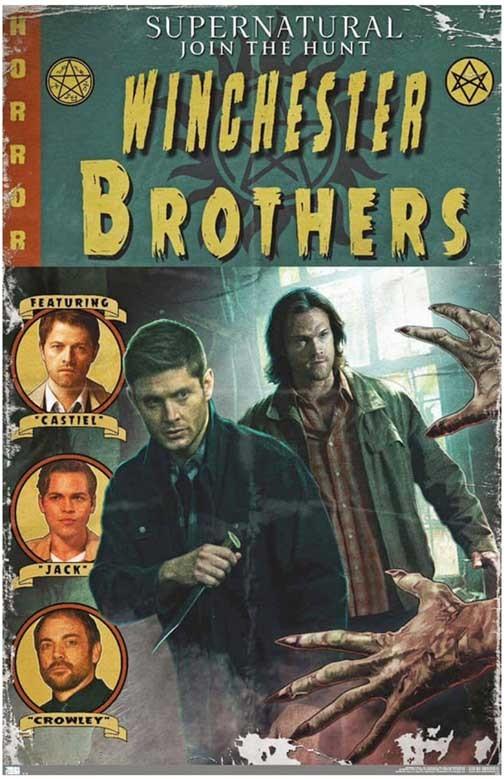 SUPERNATURAL 'Winchester Brothers' faux comic cover movie poster 11x17