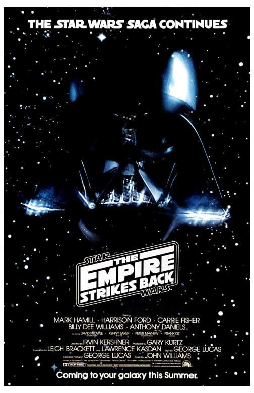 Mark Hamill STAR WARS EMPIRE STRIKES BACK Vader teaser movie poster 11x17
