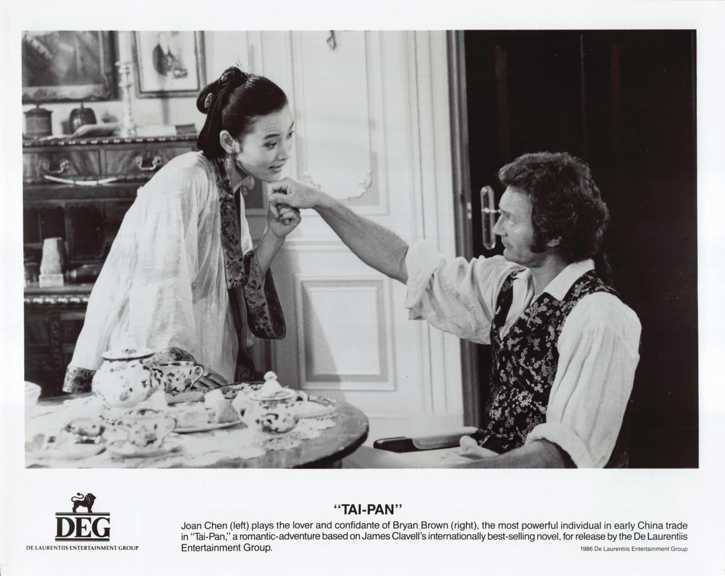 Bryan Brown TAI-PAN Kyra Sedgwick Joan Chen 1986 original 8x10 press photos