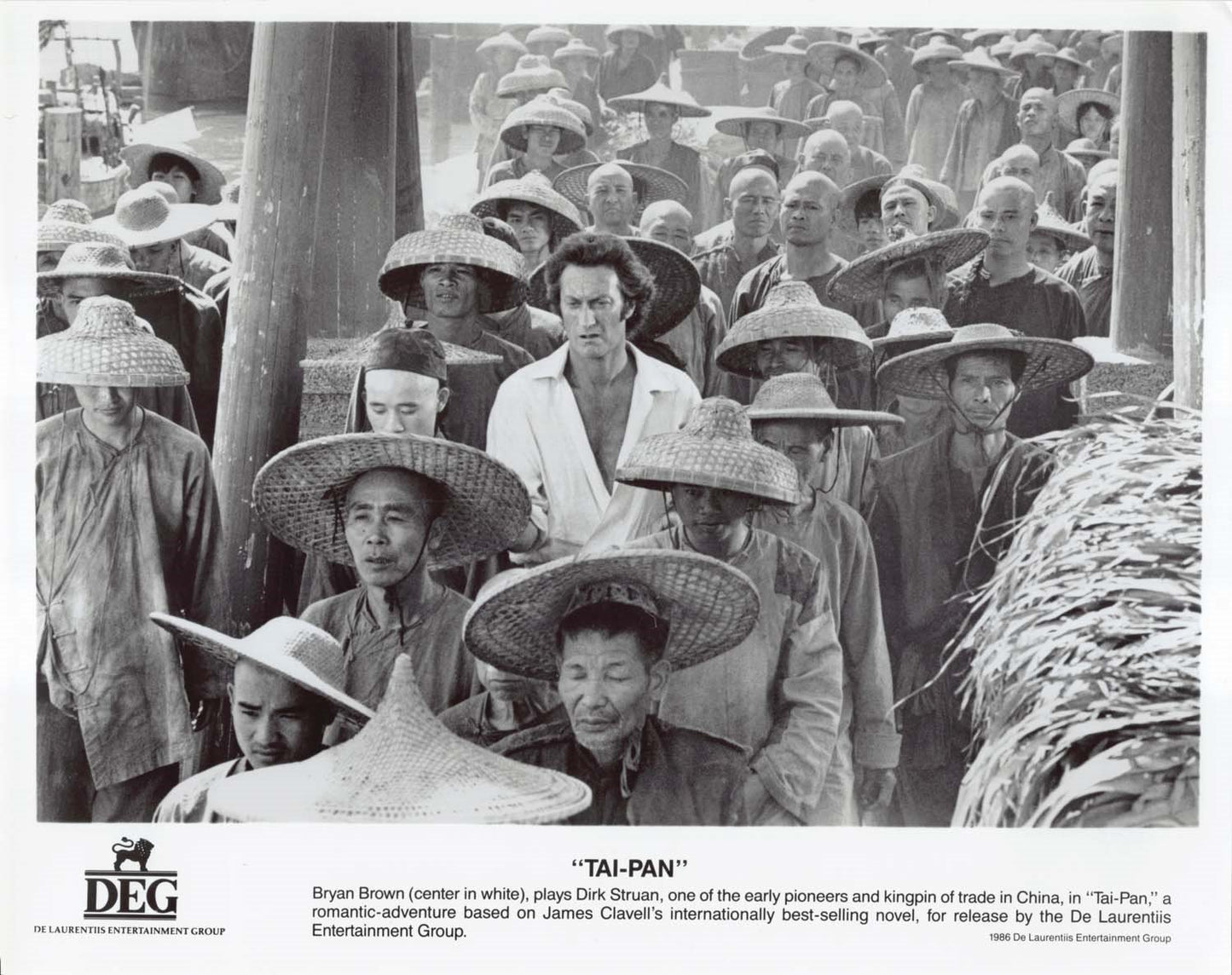 Bryan Brown TAI-PAN Kyra Sedgwick Joan Chen 1986 original 8x10 press photos