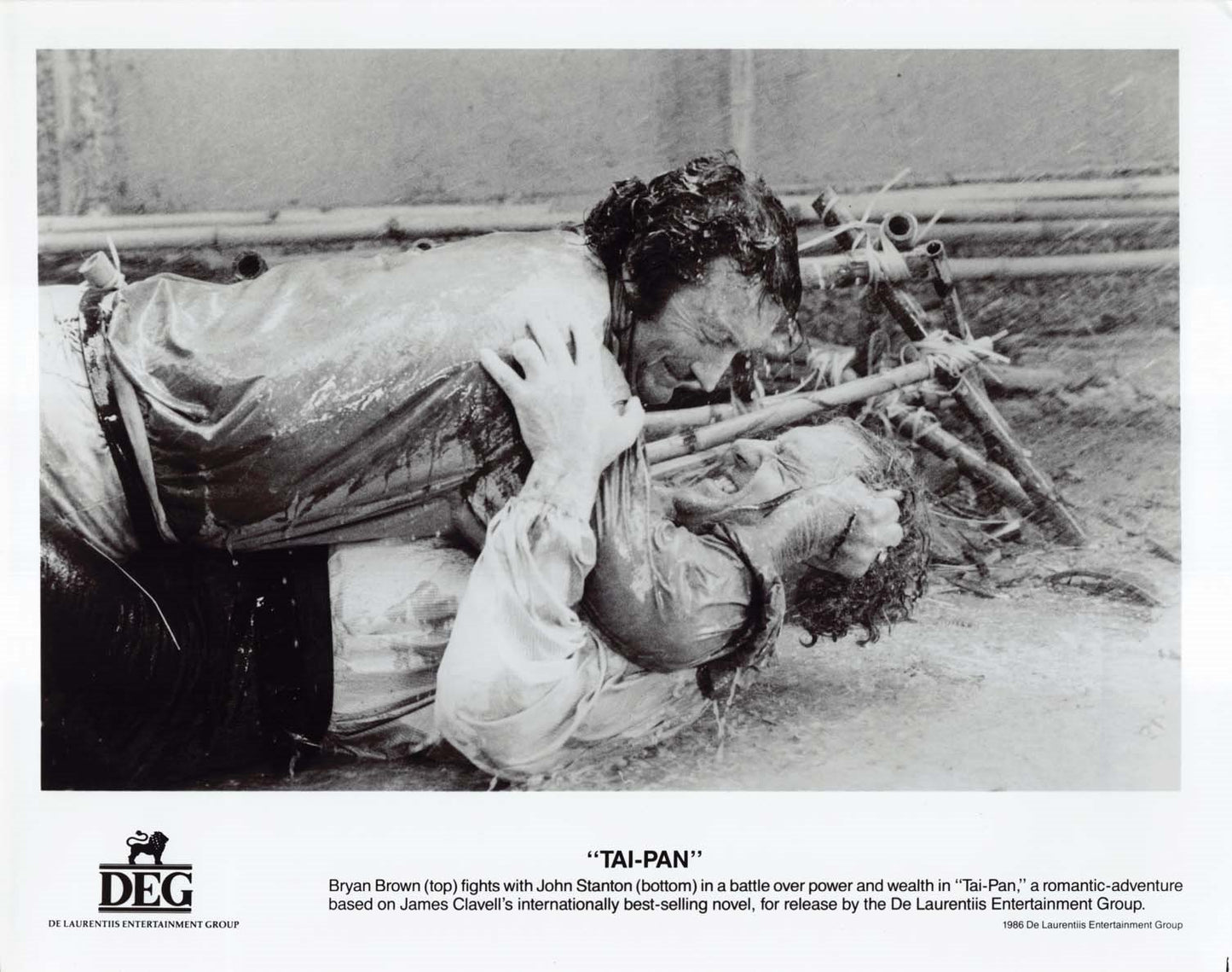 Bryan Brown TAI-PAN Kyra Sedgwick Joan Chen 1986 original 8x10 press photos