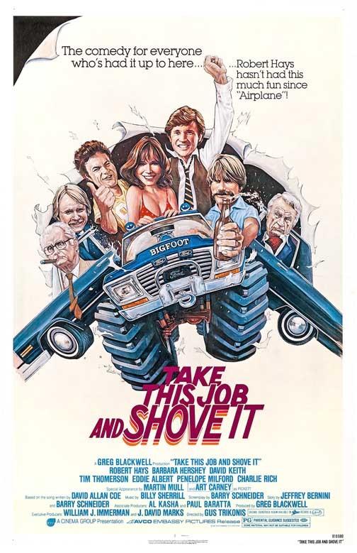 Robert Hays TAKE THIS JOB AND SHOVE IT Barbara Hershey movie poster 11x17