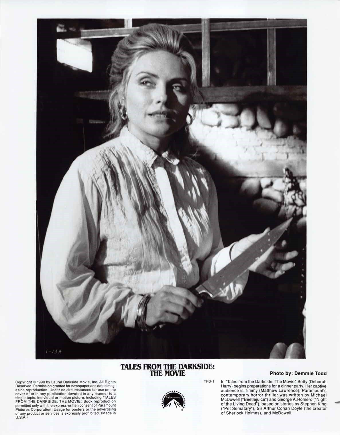 Debbie Harry TALES FROM THE DARKSIDE THE MOVIE original press photo 1990