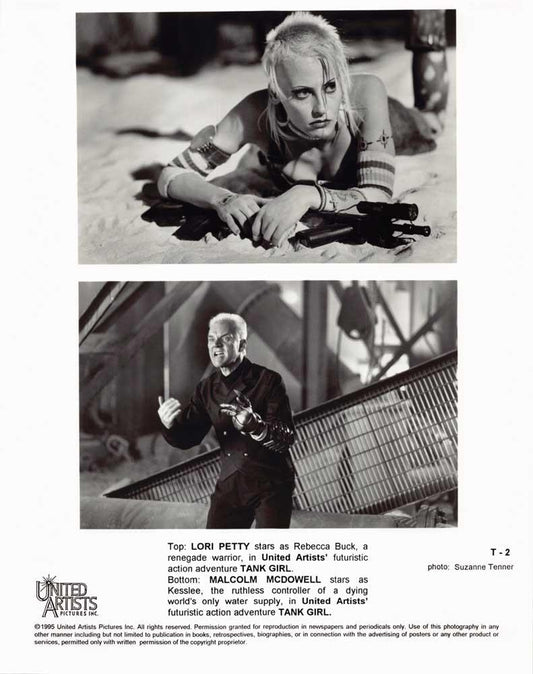Lori Petty TANK GIRL Malcolm McDowell original 8x10 press photo 1994