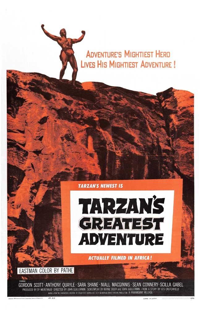 Gordon Scott TARZAN'S GREATEST ADVENTURE movie poster 11x17