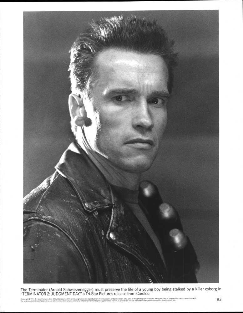 TERMINATOR 2 JUDGMENT DAY Arnold Schwarzenegger original 8x10 press photo 1991