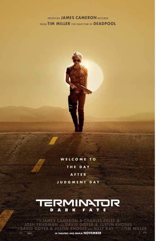Linda Hamilton TERMINATOR DARK FATE advance movie poster 11x17