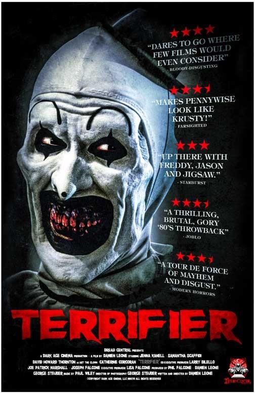 Art the Clown TERRIFIER movie poster 11x17