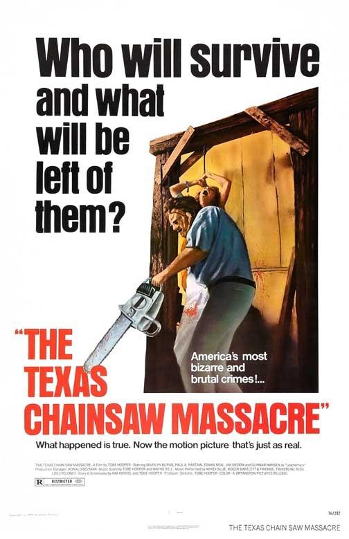 Tobe Hopper's THE TEXAS CHAINSAW MASSACRE movie poster 11x17
