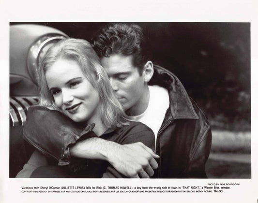 C. Thomas Howell Juliette Lewis THAT NIGHT original press photo 1992