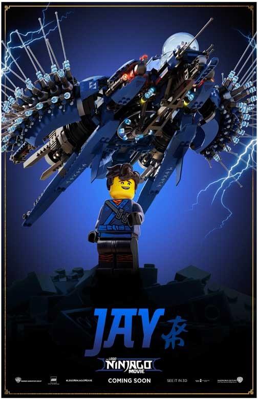 LEGO NINJAGO MOVIE Jay character movie poster 11x17