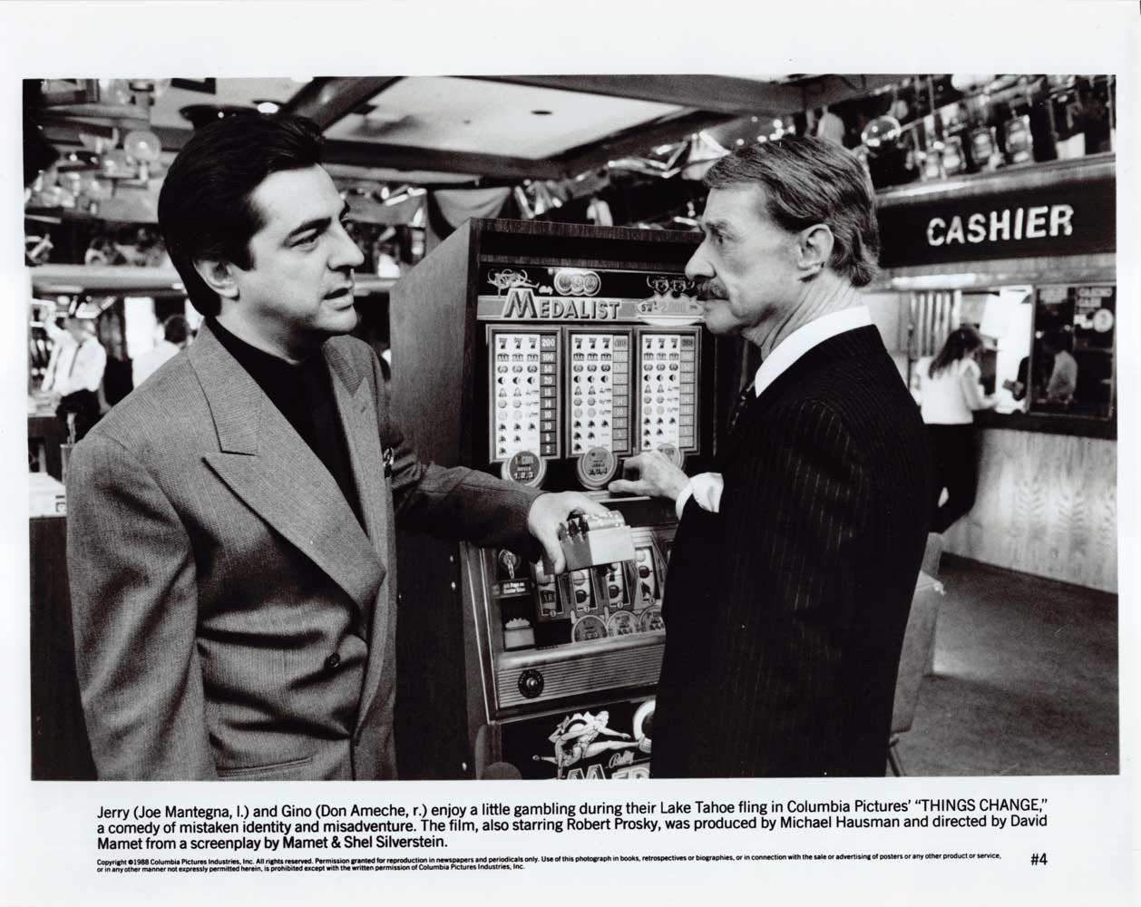 Don Ameche THINGS CHANGE Robert Prosky Joe Mantegna original 8x10 press photos