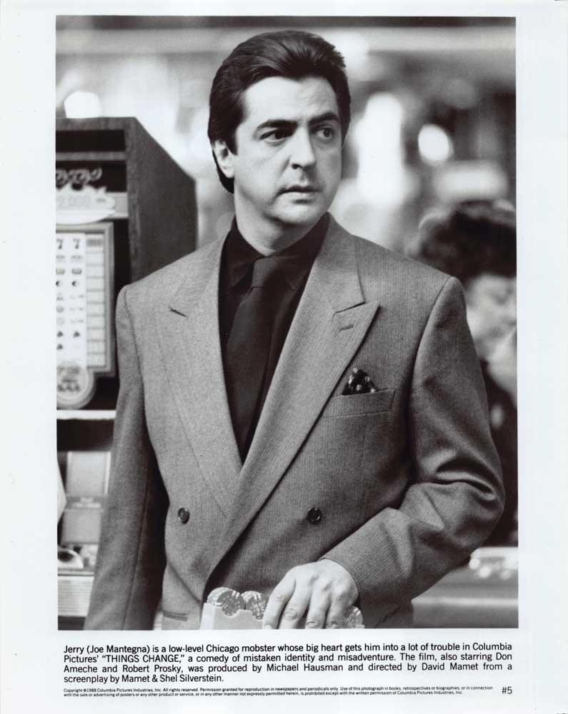 Don Ameche THINGS CHANGE Robert Prosky Joe Mantegna original 8x10 press photos