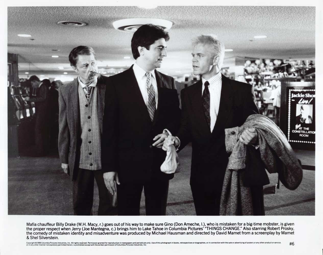 Don Ameche THINGS CHANGE Robert Prosky Joe Mantegna original 8x10 press photos
