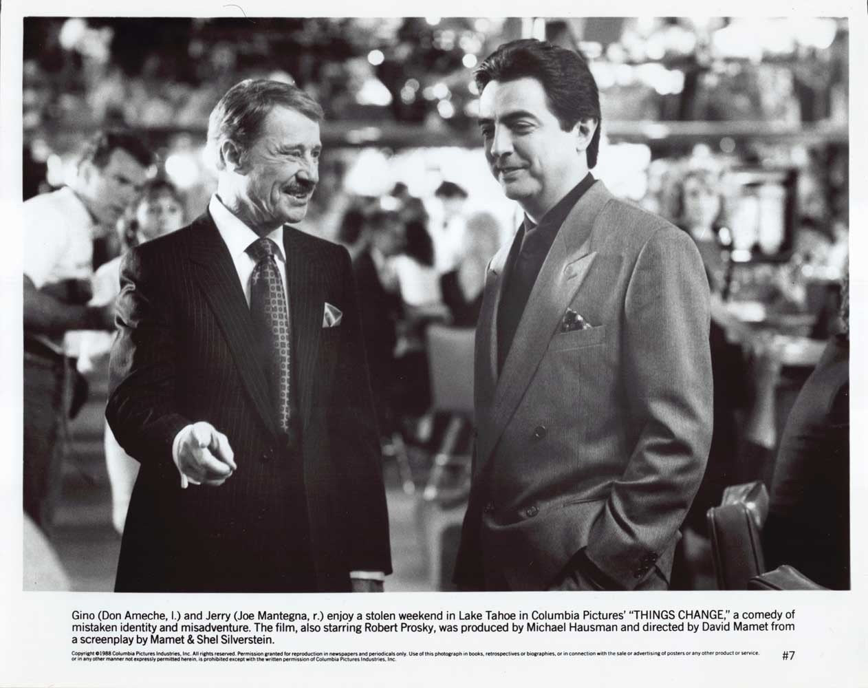 Don Ameche THINGS CHANGE Robert Prosky Joe Mantegna original 8x10 press photos