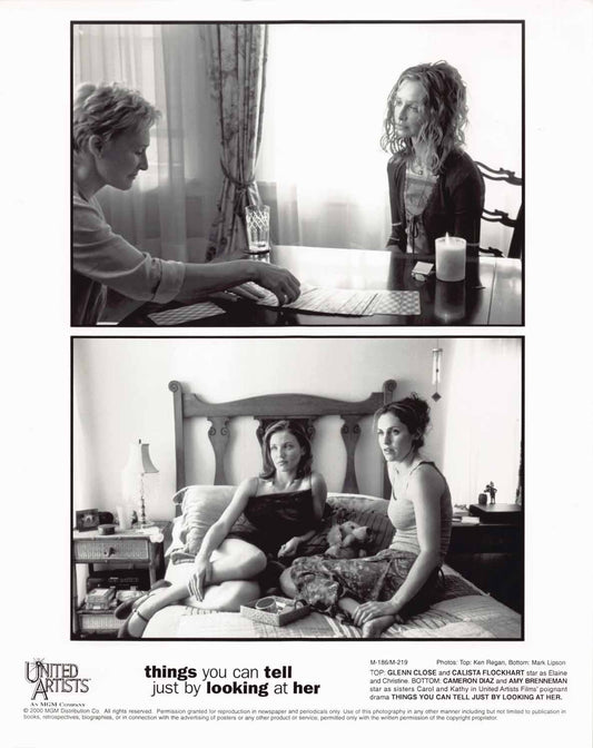 Cameron Diaz THINGS YOU CAN TELL... Calista Flockhart original press photo