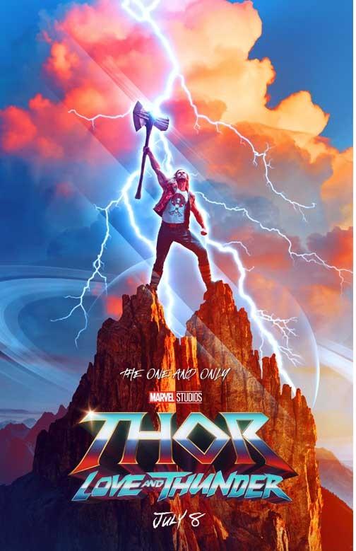 Chris Hemsworth THOR LOVE AND THUNDER advance movie poster 11x17
