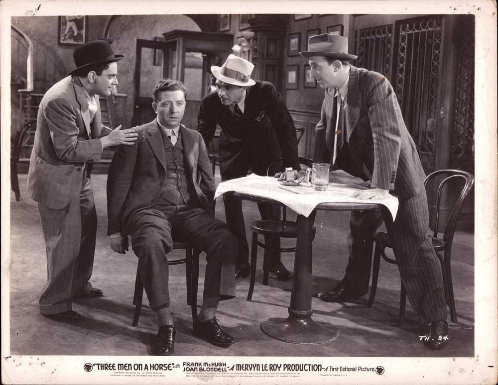 Frank McHugh THREE MEN ON A HORSE Joan Blondell original 10x8 press photos 1936